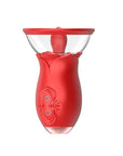2-in-1 Rose Vibrating Body Pump and Tongue Vibrator