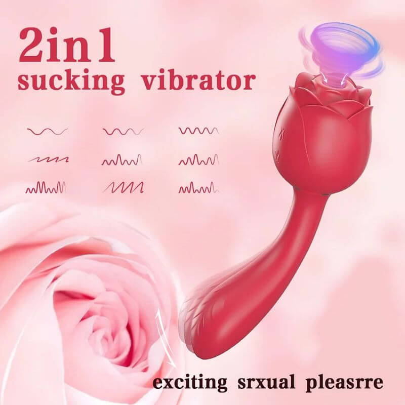 Rose Wand Sex Toy | 2 in 1 Upgrade Dual Stimulation RoseZoe Rose Wand Sex Toy | 2 in 1 Upgrade Dual Stimulation RoseZoe