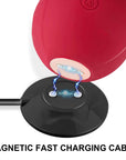 Black Rose Toy Charger - Magnetic USB Charging Dock Station - 2.6Ft