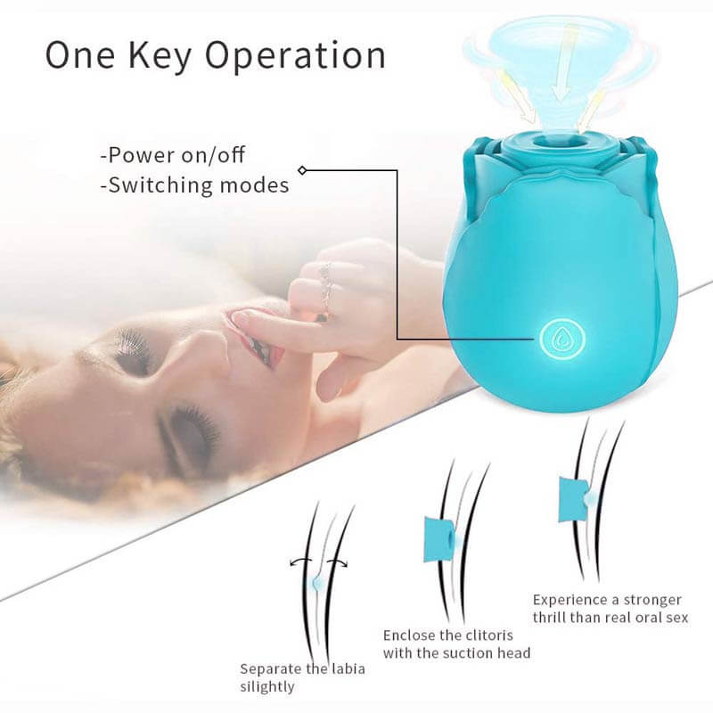 Blue Rose Toy | IPX7 Waterproof USB Charging RoseZoe Blue Rose Toy | IPX7 Waterproof USB Charging RoseZoe