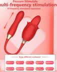 Detachable 2 in 1 Rose Sexual Toy 10 Speeds Sucking & Vibration