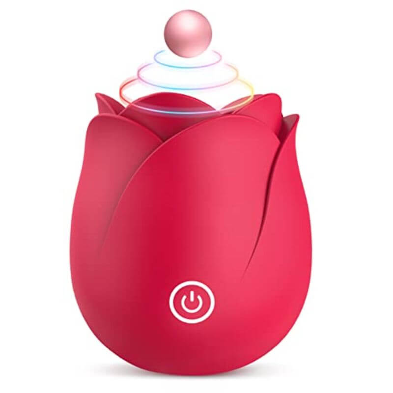 New Tapping Design Rose Vibrator - 9 Modes for Pleasure RoseZoe New Tapping Design Rose Vibrator - 9 Modes for Pleasure RoseZoe