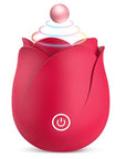 Female Rose Toy, Clitoral Nipple Stimulator-G spot Vibrator with 9 Tapping Modes