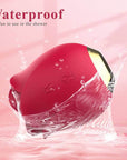 Female Rose Toy, Clitoral Nipple Stimulator-G spot Vibrator with 9 Tapping Modes