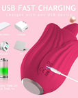 Rose Toy Thick Tongue Vibrator