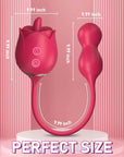 Double Fantasy Rose Toy Size