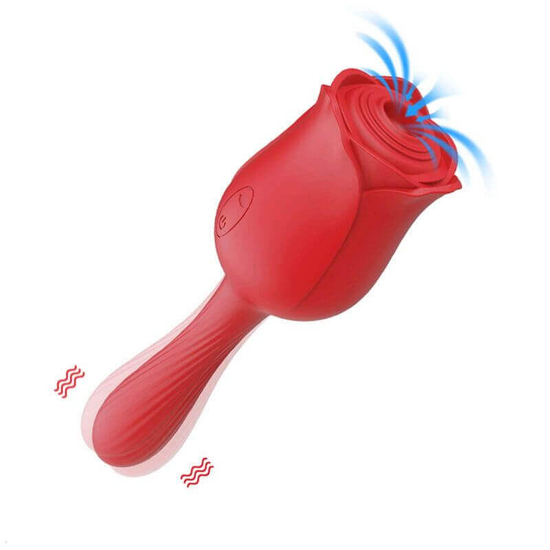 Rose Sex Toy with Tail G Spot Dildo RoseZoe Rose Sex Toy with Tail G Spot Dildo RoseZoe