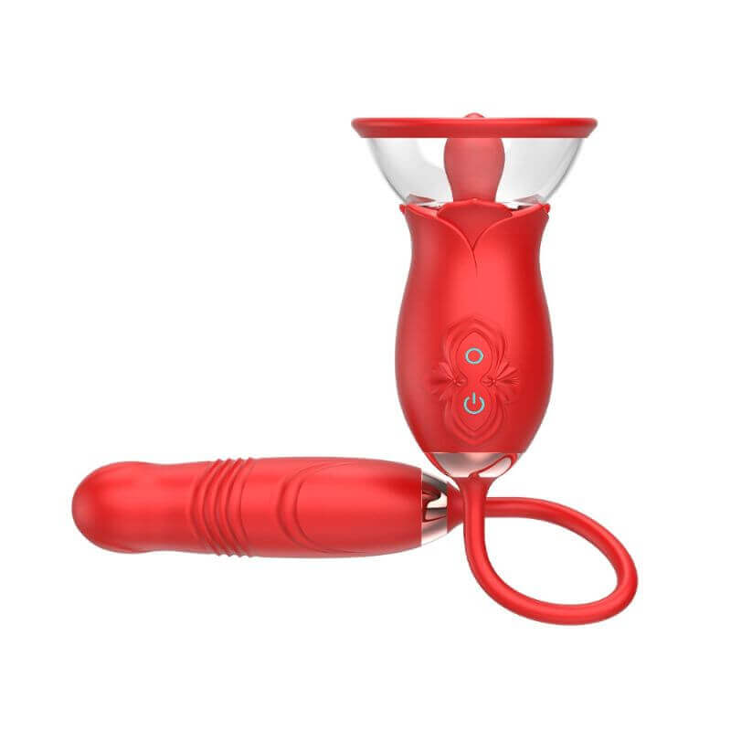 Rose Toy with Thrusting Dildo | 3 Sucking and 10 Vibrant RoseZoe Rose Toy with Thrusting Dildo | 3 Sucking and 10 Vibrant RoseZoe