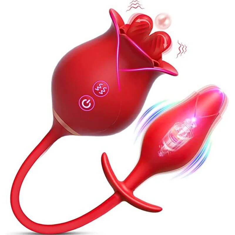 Rose Toy For Men | Tongue Licking And Butt Plug RoseZoe Rose Toy For Men | Tongue Licking And Butt Plug RoseZoe