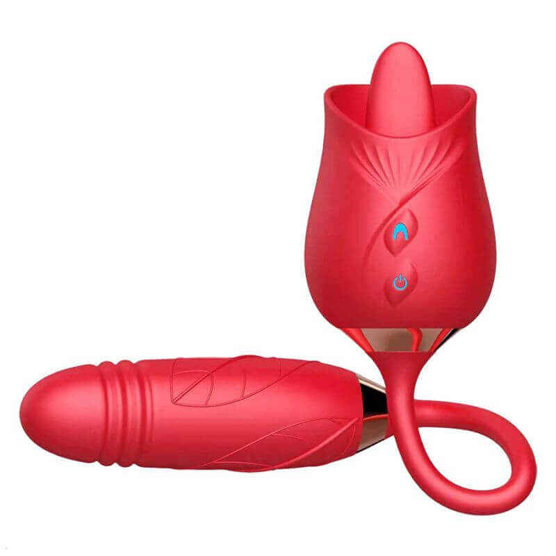 Licking Rose Toy with Dildo Rose Sex Toy for Women RoseZoe Licking Rose Toy with Dildo Rose Sex Toy for Women RoseZoe