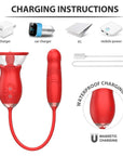 Rose Toy with Thrusting Dildo