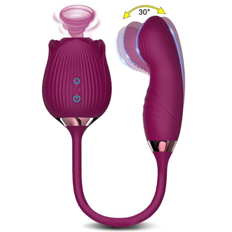 Rose Toy with G-spot Dildo for Women RoseZoe Rose Toy with G-spot Dildo for Women RoseZoe