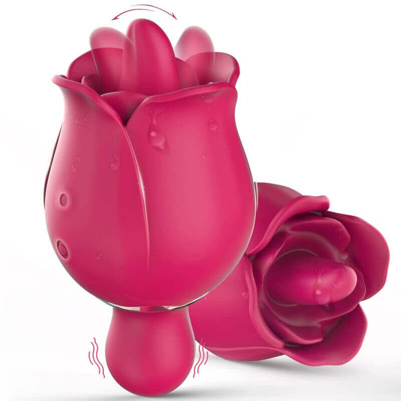 Rose Vibrator | Clitoral Tongue Licking Toy with 9 Modes RoseZoe Rose Vibrator | Clitoral Tongue Licking Toy with 9 Modes RoseZoe