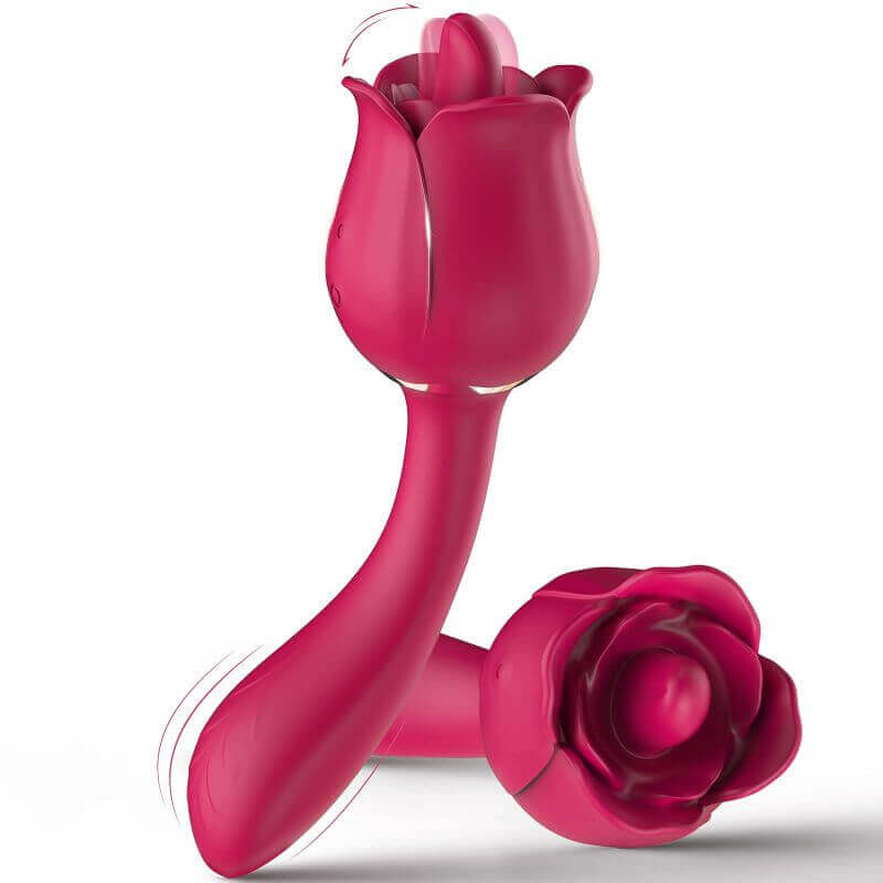 Rose Vibrator | Clitoral Tongue Licking Toy with 9 Modes RoseZoe Rose Vibrator | Clitoral Tongue Licking Toy with 9 Modes RoseZoe