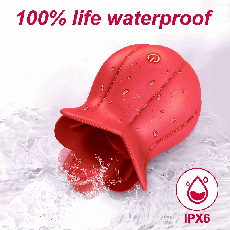 10 Speeds Rose Toy With Tongue 100% life waterproof