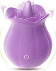 10 Speeds Rose Clitoral Stimulator With Licking Vibrator