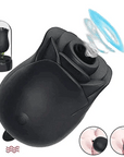 Black Rose Toy 3.0 showing rosebud-shaped head, central opening and rounded body
