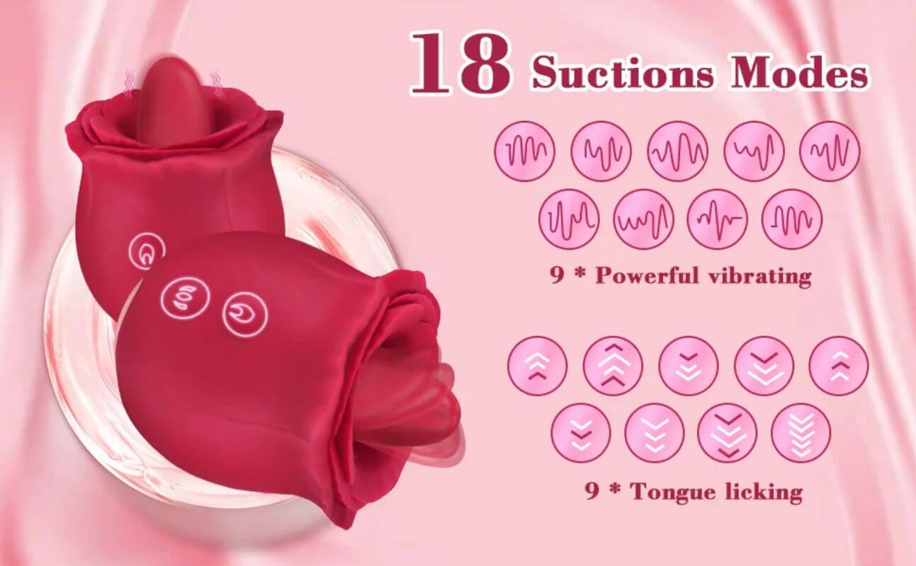 2 In 1 Rose Toy | Body-Safe Silicone RoseZoe 2 In 1 Rose Toy | Body-Safe Silicone RoseZoe