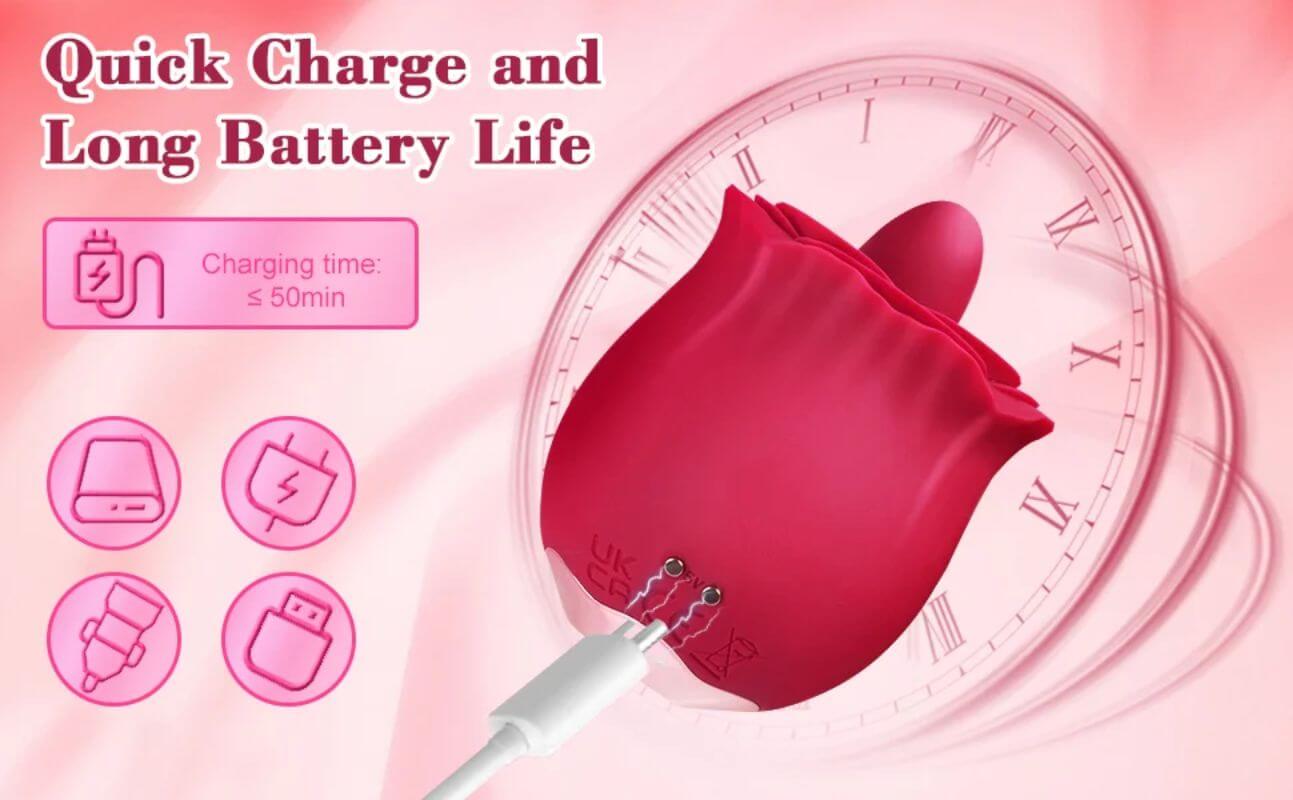 2 In 1 Rose Toy | Body-Safe Silicone RoseZoe 2 In 1 Rose Toy | Body-Safe Silicone RoseZoe