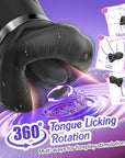 5IN1 Mouth Rose Sucking Vibrator Rose Sex Toy, 10 Tongue Licking, New APP