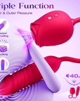 New Rose Clit Sucking Toy Dildo G-spot Vibrator