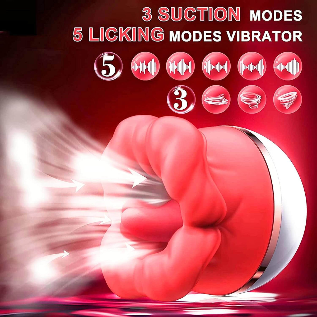 Big Mouth Rose Toy Tongue Licker