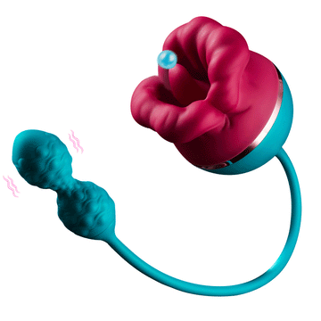 Mouth Shape Rose Toy With Vibrator