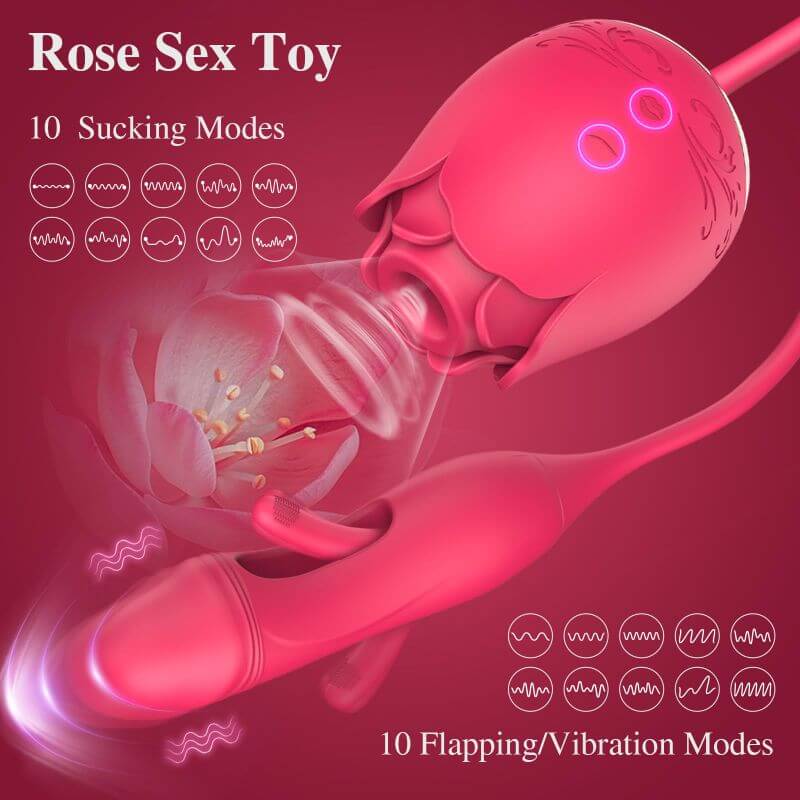 Rose Sex Toys Sucking Vibrator Diverse Sucking Modes