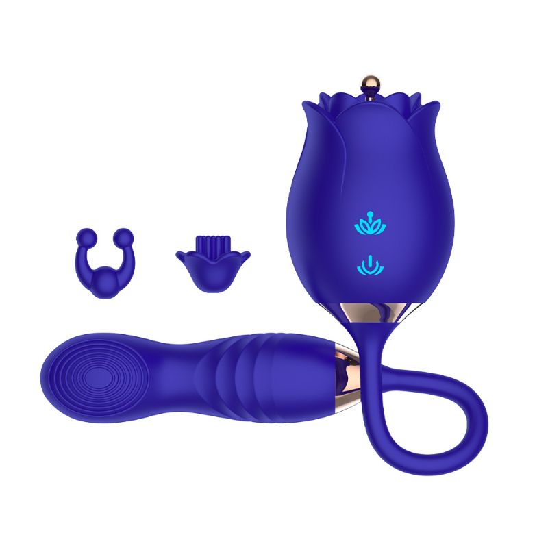 Rose Toy With Vibrating Dildo