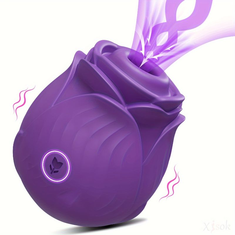 Purple Rose Vibrator Sex Toy For Women