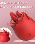 Rose Vibrator in Soft Silicone