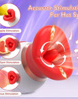 3 In 1 Rose Tongue-licking & Suction Vibrator