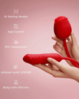 New Rose Clit Sucking Toy Dildo G-spot Vibrator