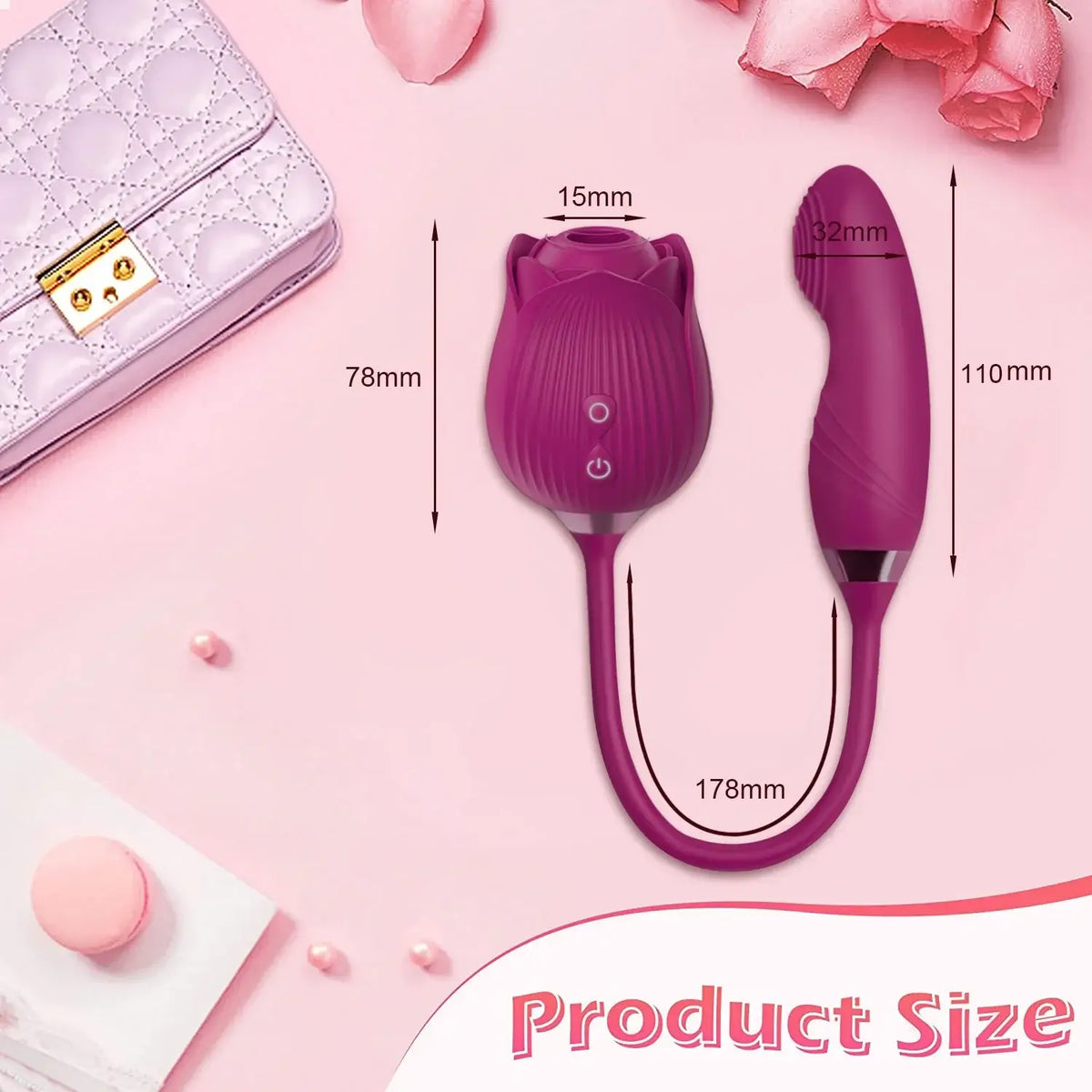 Rose toy with Dildo Extension: A Multi-Functional Delight