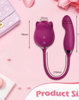 Rose toy with Dildo Extension: A Multi-Functional Delight