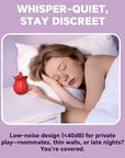 10 Speeds Rose Clitoral Stimulator With Licking Vibrator