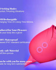New Rose Clit Sucking Toy Dildo G-spot Vibrator
