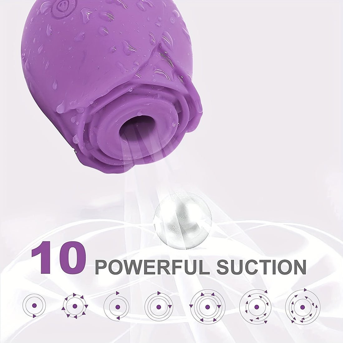 Rose Clit Sucker 10 power suction