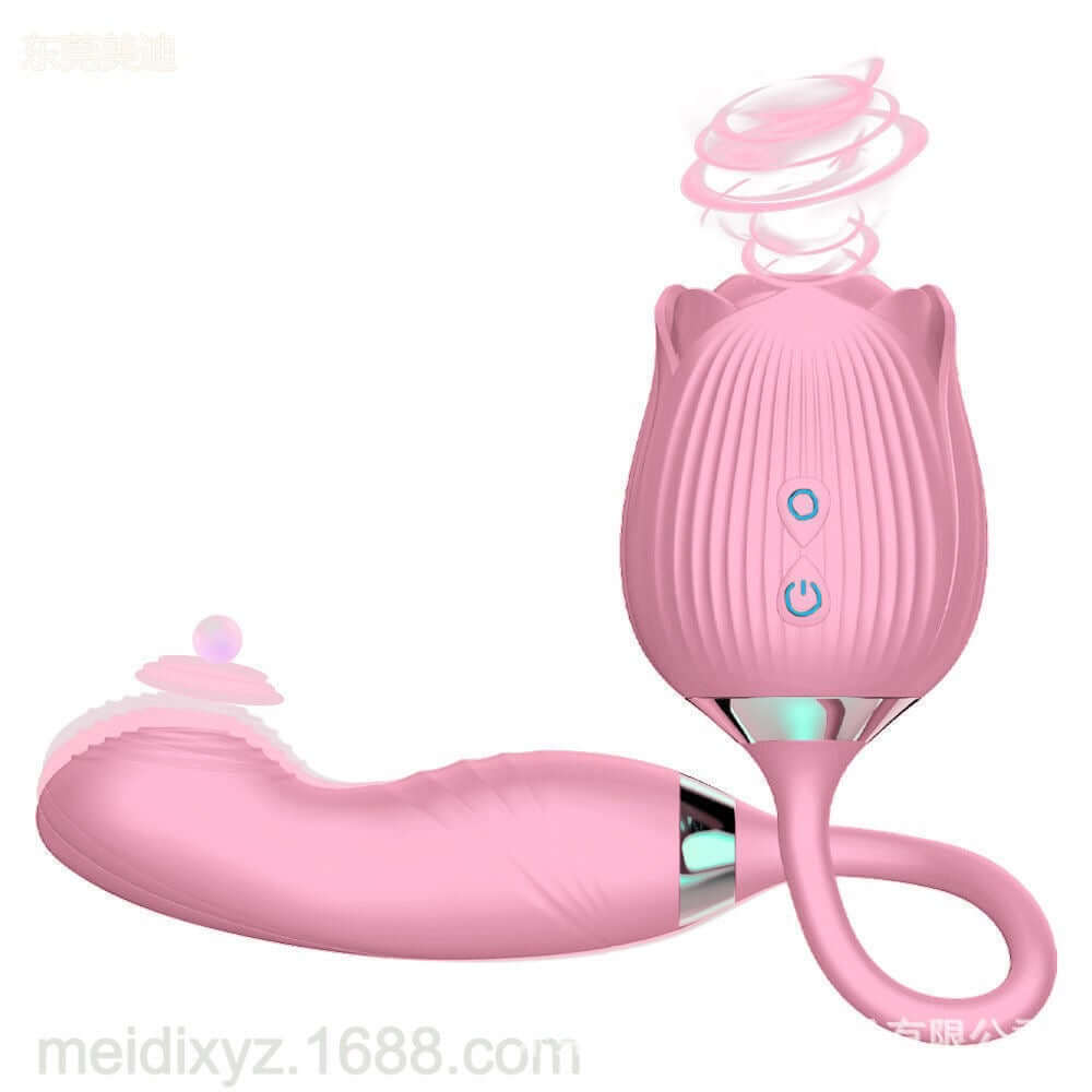 Pink option showing the rose head and curved connected extension; supplier watermark and motion graphics remain in this reference image
