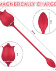 Rose Toy With Telescopic Vibration Modes