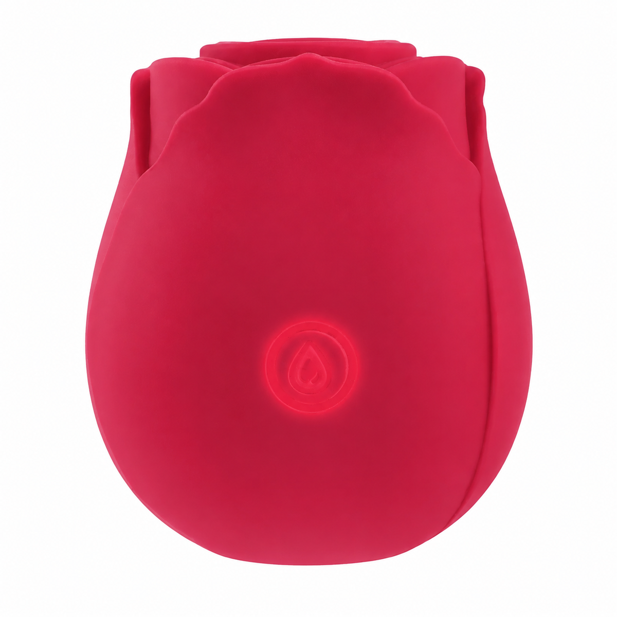 Red The Rose suction toy with petal-shaped body and one front control; image edited to match the unbranded unit