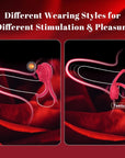 Vibrating Cock Ring with Rose Clitoral Stimulator