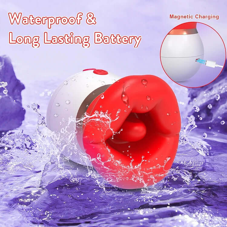 3 In 1 Rose Tongue-licking &amp; Suction Vibrator