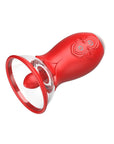 2-in-1 Rose Vibrating Body Pump and Tongue Vibrator
