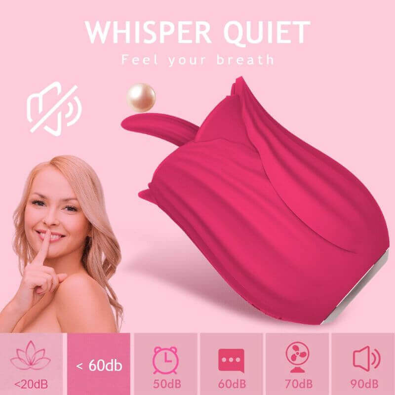 Rose Toy Thick Tongue Vibrator