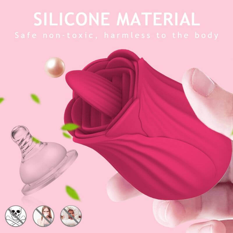 Rose Toy Thick Tongue Vibrator