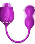 Purple Double Fantasy Rose Toy