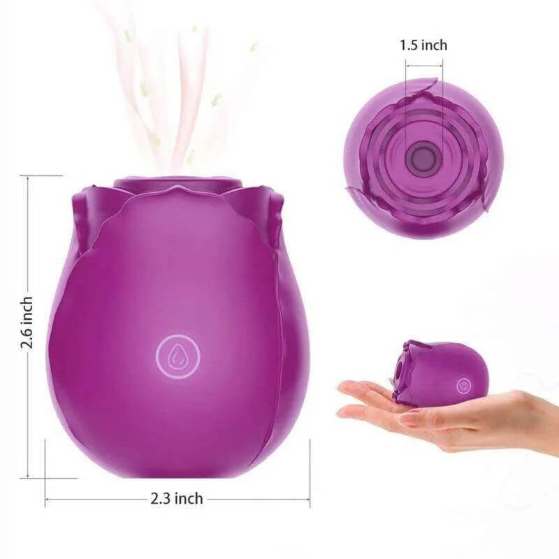 purple rose toy size