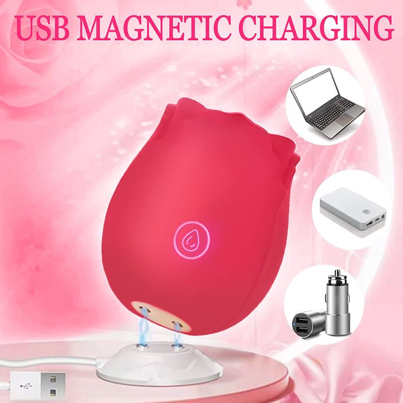 red rose toy usb magnetic charging