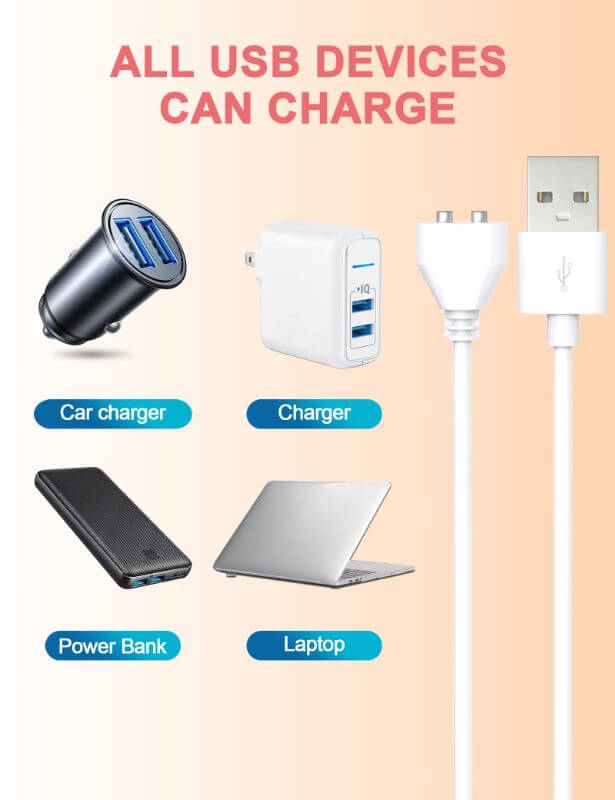 Rose Toy Charger can be powered by Car Charger, Charger, Power Bank, Laptop, etc.